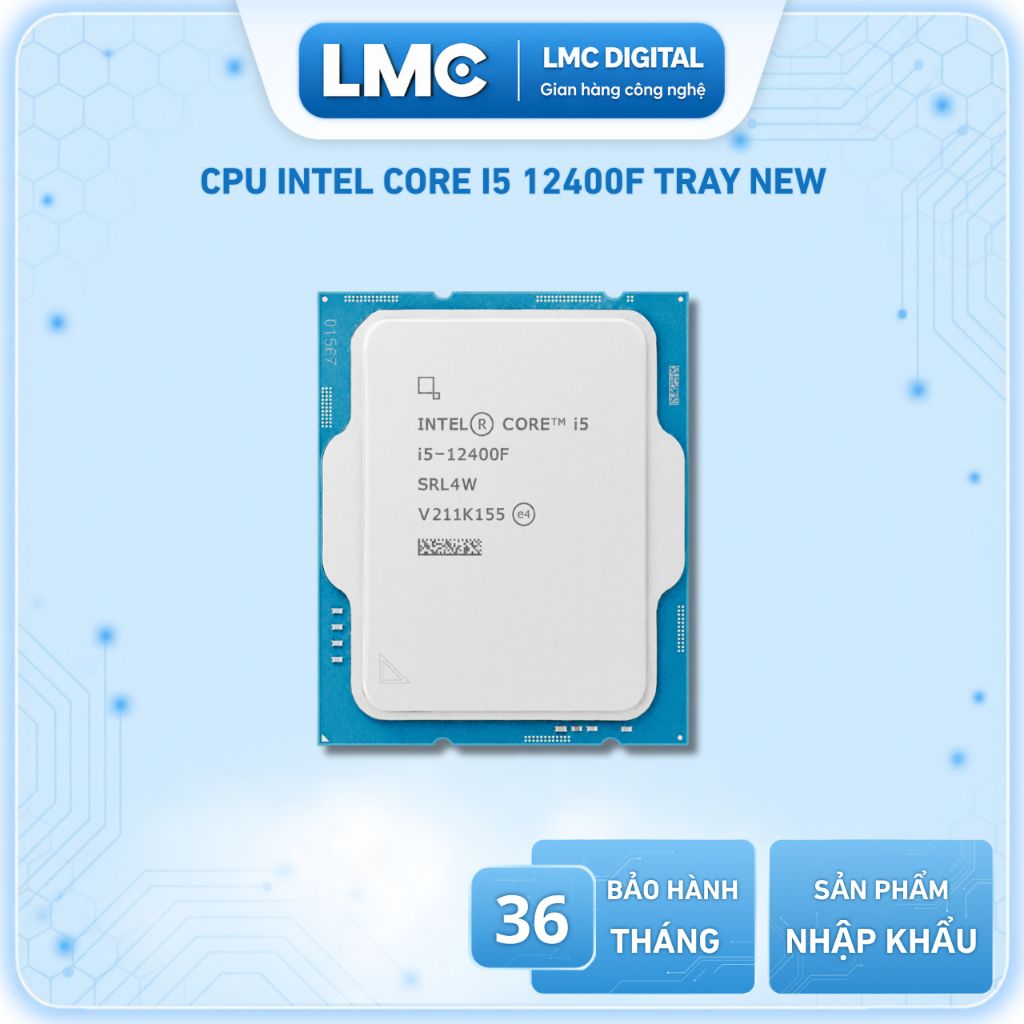 [Full VAT] CPU Intel core i5 12400F Tray NEW