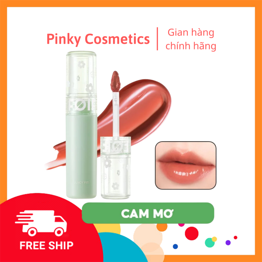 Son tint thuần chay FOIF Juicy Fit Tint màu JT6 by Merzy 3gr