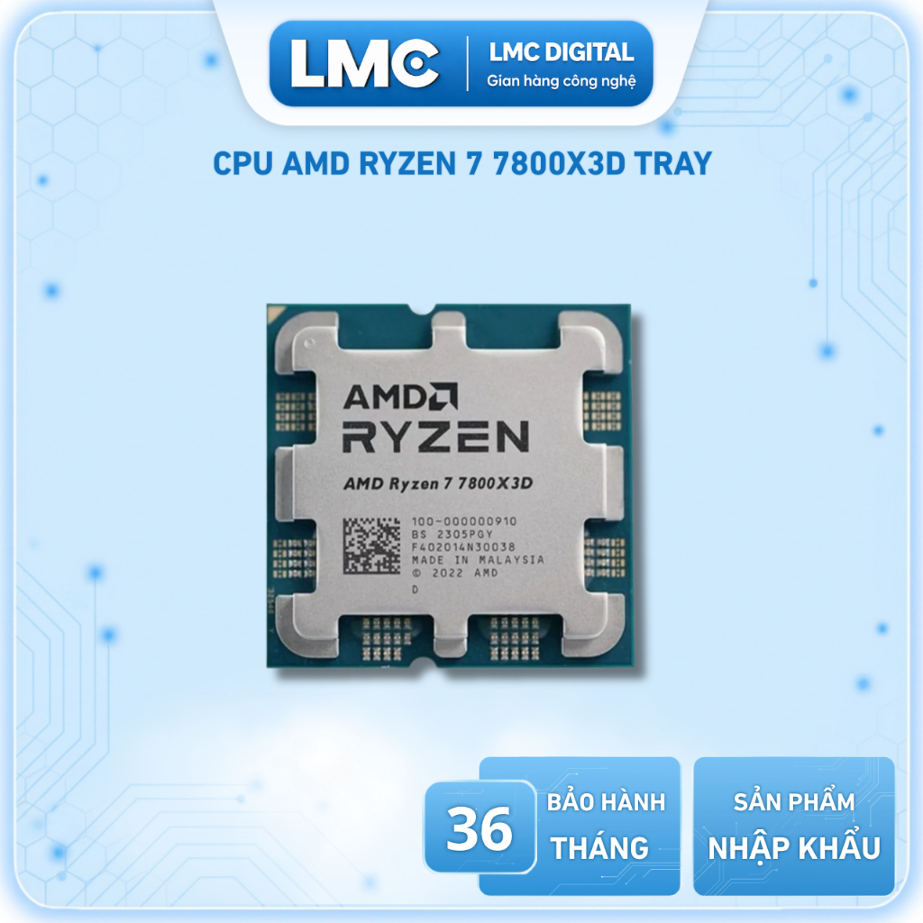 [Full VAT] CPU AMD Ryzen 7 7800X3D TRAY New