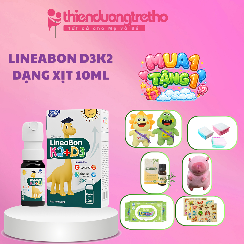 Thực phẩm bảo vệ sức khỏe Vitamin K2D3 Lineabon Dạng Xịt 10ml (được chọn QUÀ)