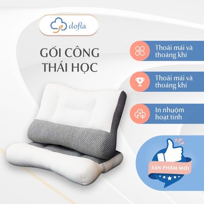 Gaabor x Dofia gối công thái học Gối ngủ hỗ trợ cổ vai gáy chất liệu mềm mại giúp ngủ ngon hơn