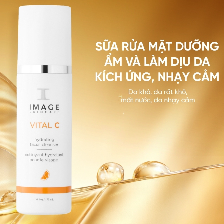 Sữa rửa image skincare mặt đa năng IMAGE VITAL C Hydrating Facial Cleanser 177ml
