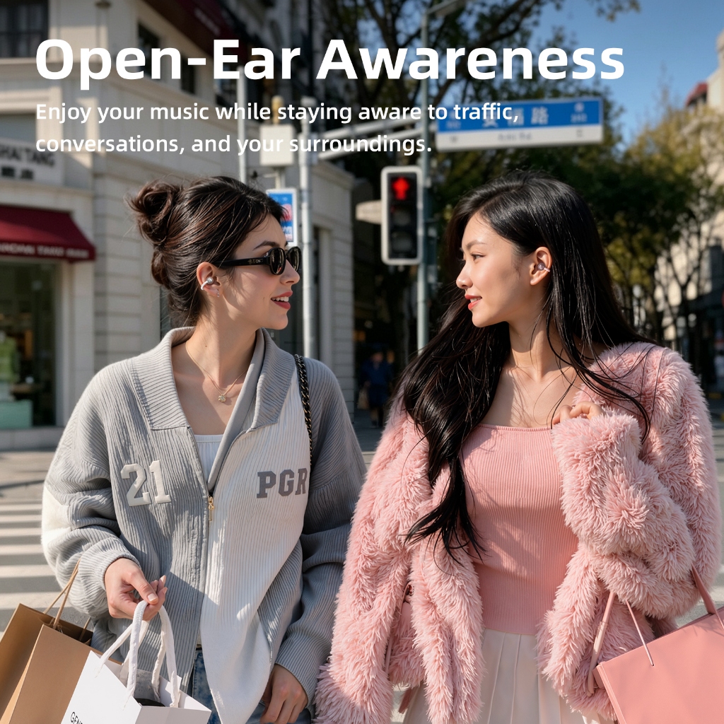 Tai Nghe Bluetooth 5.3 Dạng Kẹp GOOJODOQ Không Đau Tai, Nghe Được Âm Thanh Xung Quanh, Pin 6 Giờ | BigBuy360 - bigbuy360.vn