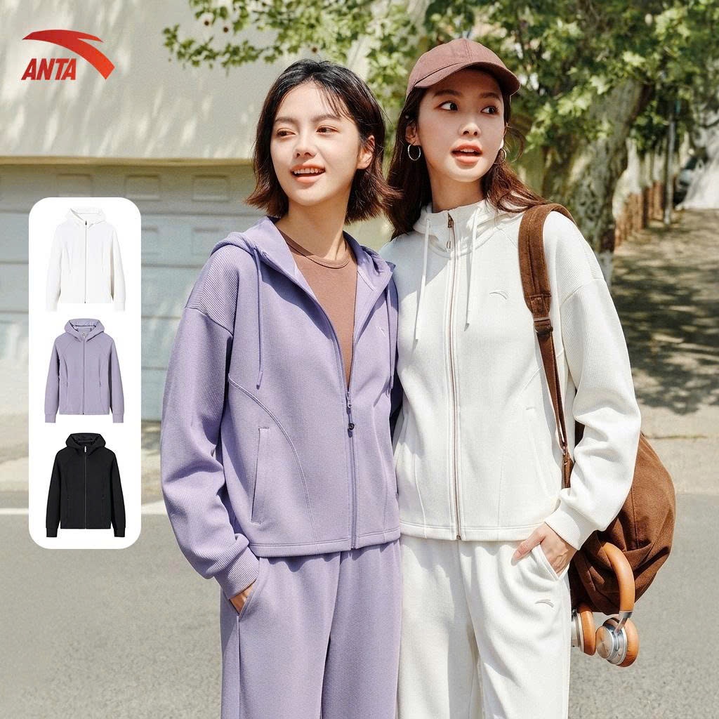 ANTA Nữ Training Áo thể thao len Knitted Track Top 1625A7727