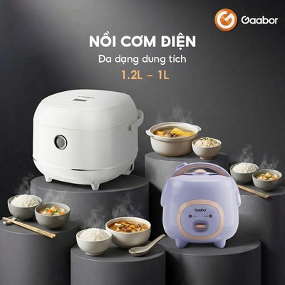 Nồi cơm điện Gaabor RC-25M01A RC-30T01A dung tích 1L 1.2L