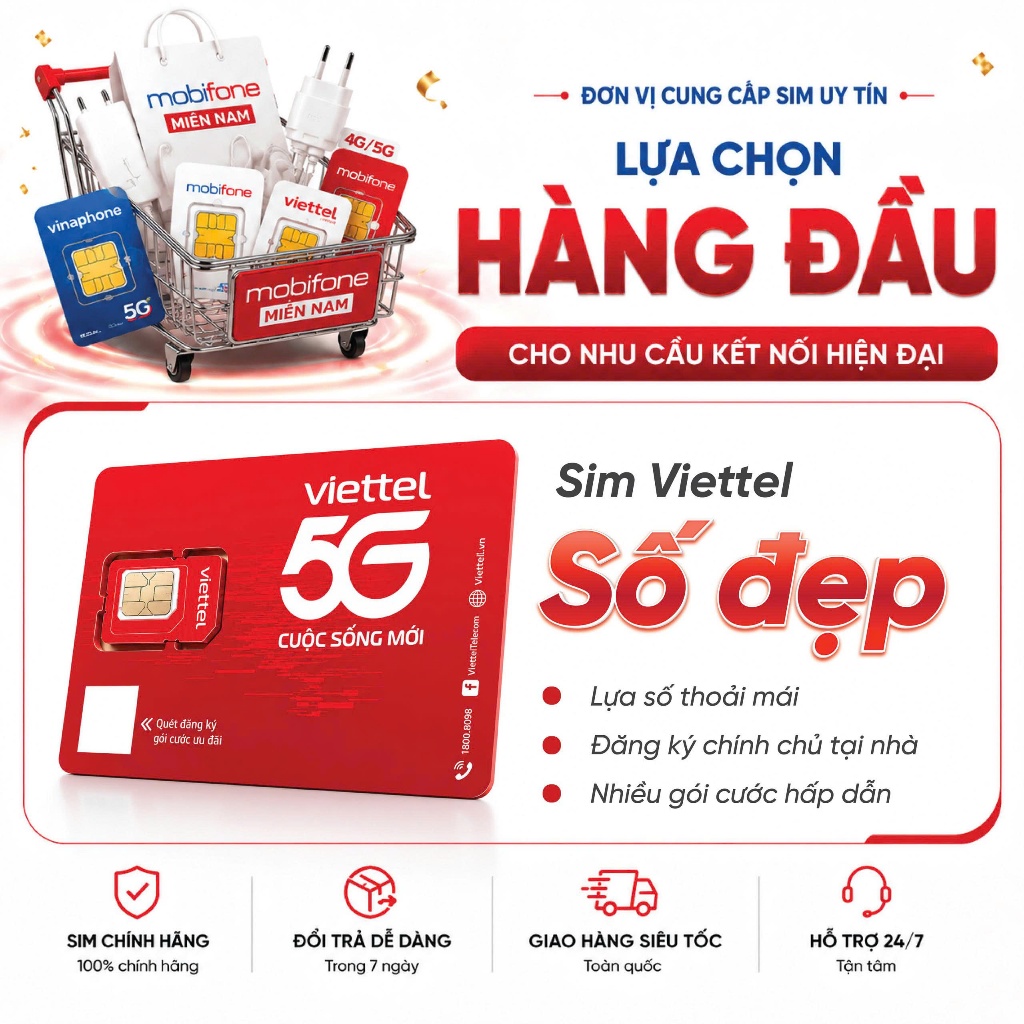 🌟[Bảng 4] Sim Viettel giá rẻ tham gia được các gói độc quyền MXH100,MXH120,5G150,5G150N,5G135N