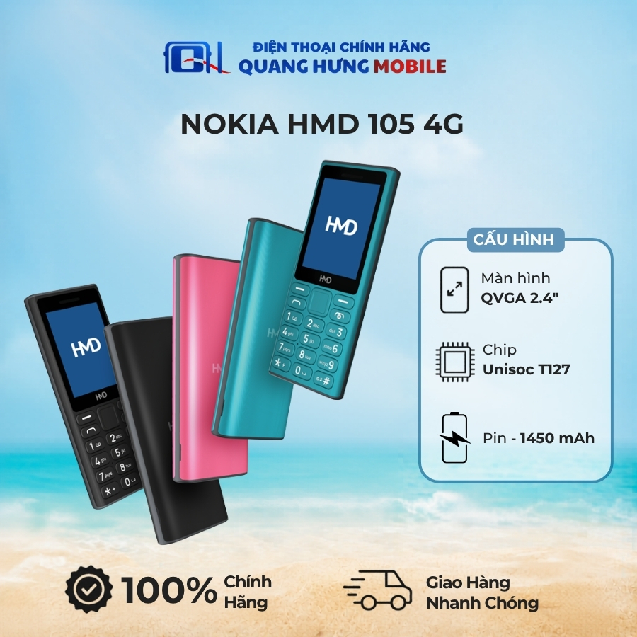Điện Thoại Nokia HMD 105 4G - Hàng Chính Hãng