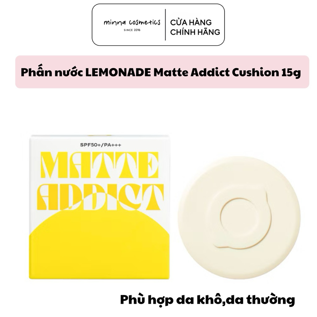 [Lemonade] Phấn nước LEMONADE Matte Addict Cushion 15g - Date 11/2027