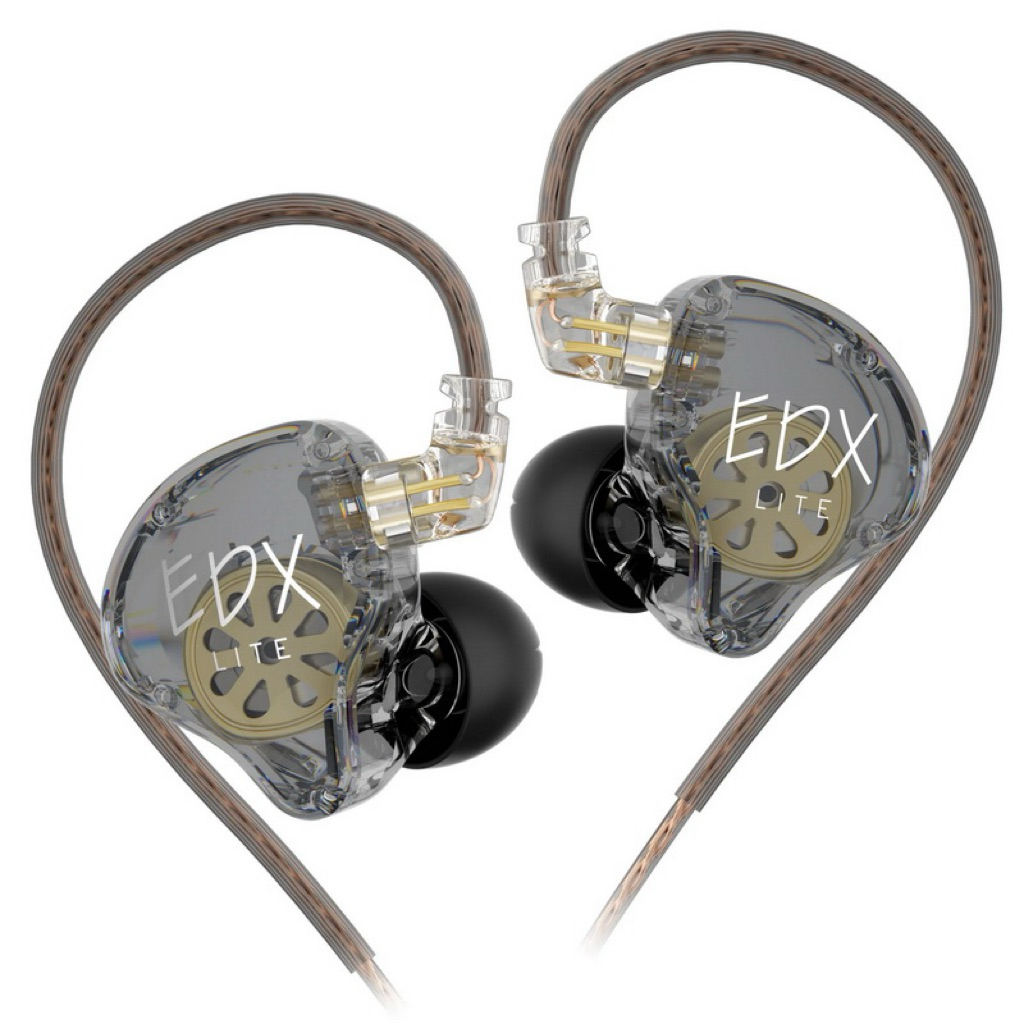 (Creed Gaming) Tai Nghe nhét tai In Ear IEM KZ EDX Lite Chất Âm HIFI Khử Tiếng Ồn QDC C Pin Cáp Tháo