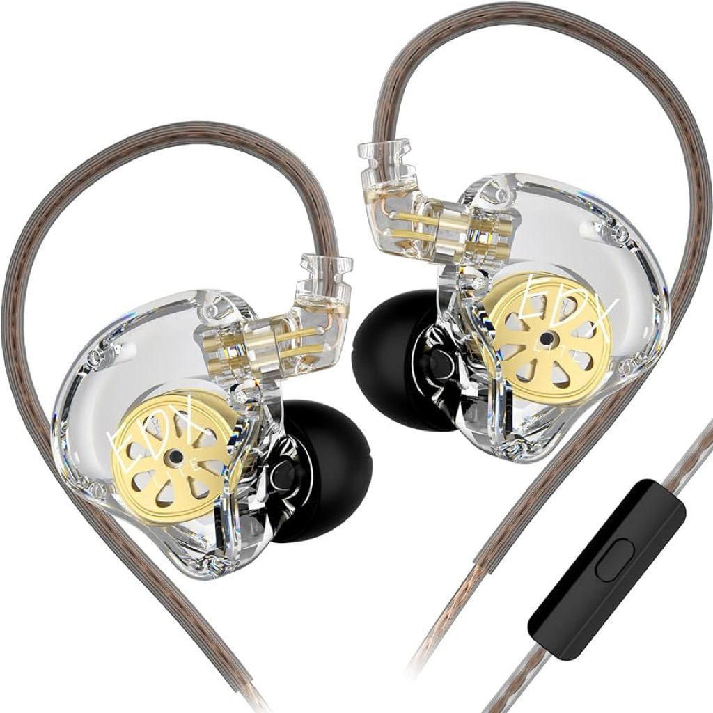 Tai Nghe nhét tai In Ear IEM KZ EDX Lite Chất Âm HIFI Khử Tiếng Ồn QDC C Pin Cáp Tháo Rời Jack 3.5mm