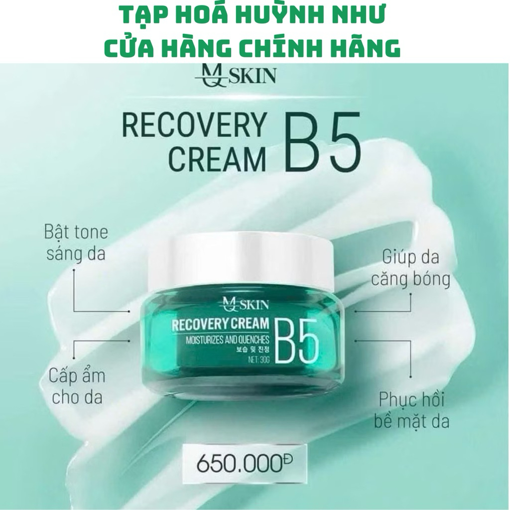 [CHÍNH HÃNG]Kem B5 MQ Skin Recovery Cream B5 Mqskin dưỡng ẩm xóa nhăn phục hồi da sau xài tái tạo da