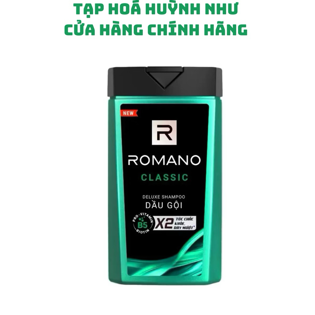[CHÍNH HÃNG]Dầu gội Romano Classic, 180g -TẠP HÓA HUỲNH NHƯ