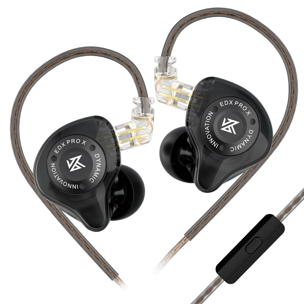 (Creed Gaming) Tai nghe nhét tai In Ear IEM KZ EDX PRO X HiFi Stereo, cáp tháo rời 0,75mm, khử tiếng