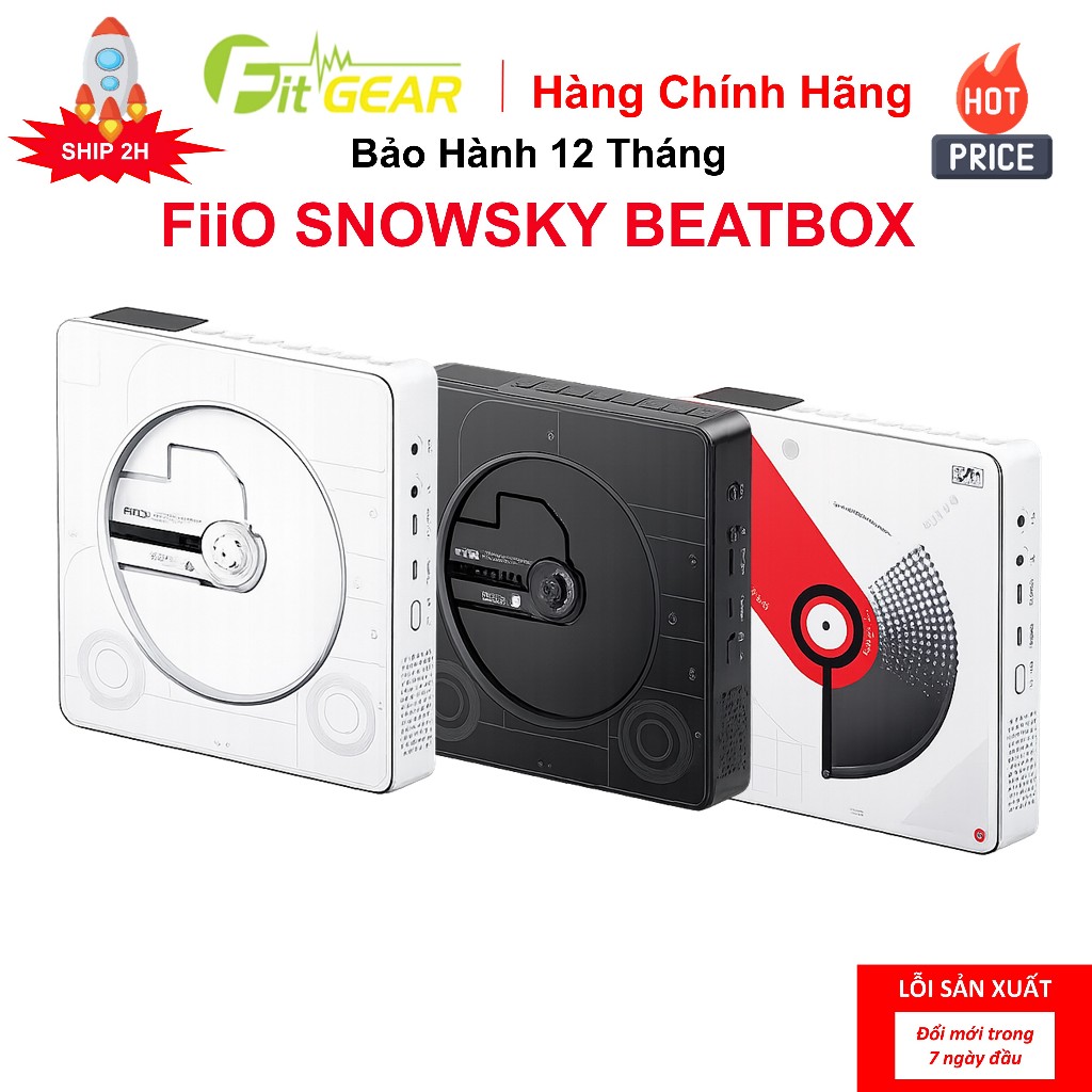 Máy Nghe Nhạc Portable CD Player FiiO SNOWSKY BEATBOX - Bảo Hành Chính Hãng 12 Tháng - FG2