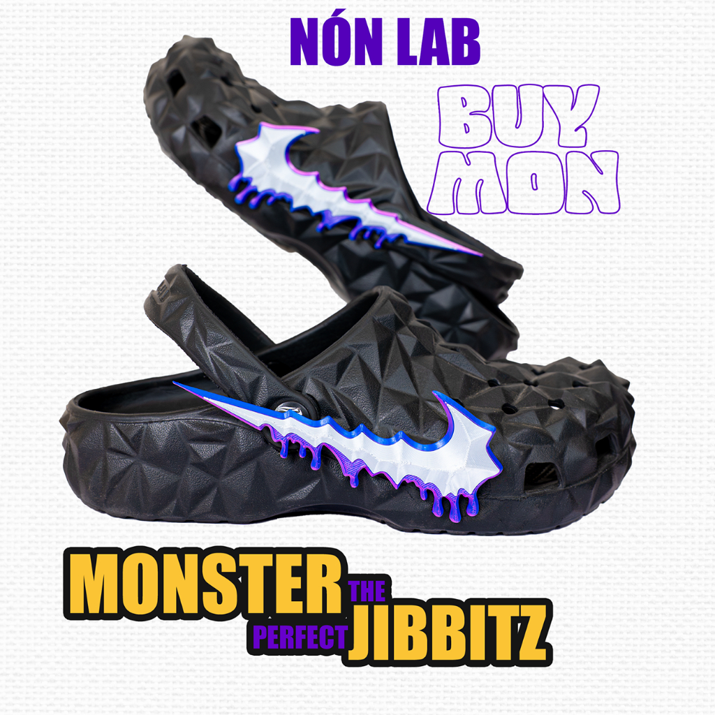 Charm Dép Crocs Độc Lạ Cho Nam Họa Tiết Monster Chảy, Jibbitz Crocs, 1 cặp Charm Gắn Dép Crocs