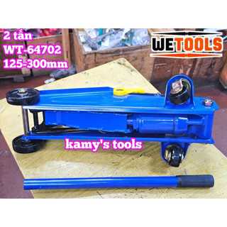 KÍCH ĐỘI CÁ SẤU 2 TẤN CAO 125-300MM WETOOLS WT-64702 (KÍCH CÁ SẤU, CON ĐỘI Ô TÔ)