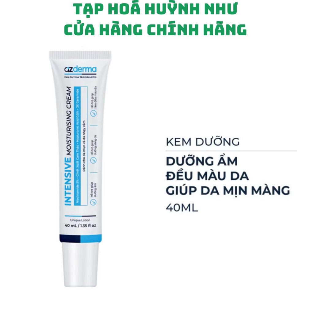 [CHÍNH HÃNG]Kem dưỡng azderma cấp ẩm đều màu da 40ml