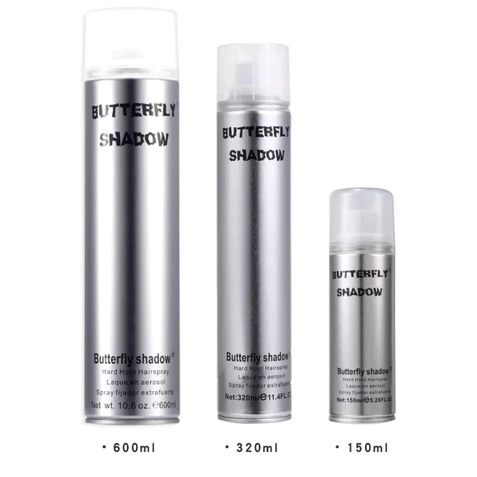 Gôm Tạo Kiểu Tóc Butterfly Shadow 150ml 320ml 600ml Giữ Nếp Lâu Cho Tóc Nam Và Nữ