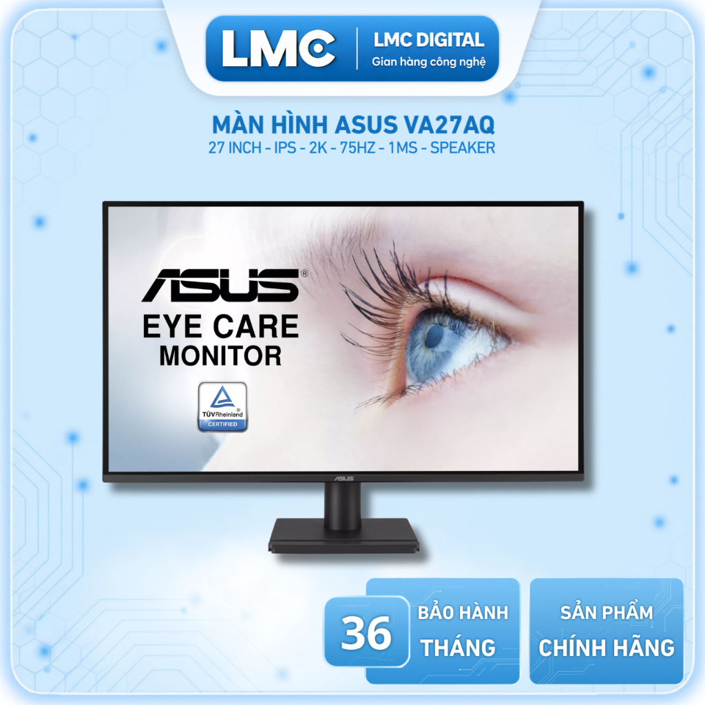 Màn Hình ASUS VA27AQ (27 inch - IPS - 2K - 75Hz - 1ms - Speaker )