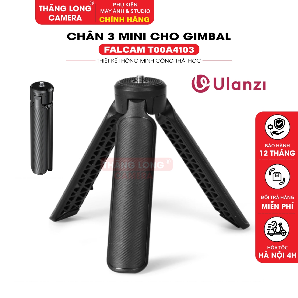 Chân 3 Mini Tripod FALCAM T00A4103 Chính Hãng - Tay Cầm Gimbal Kiêm Chân Đế Ren 1/4 Inch Cho DJI RS 