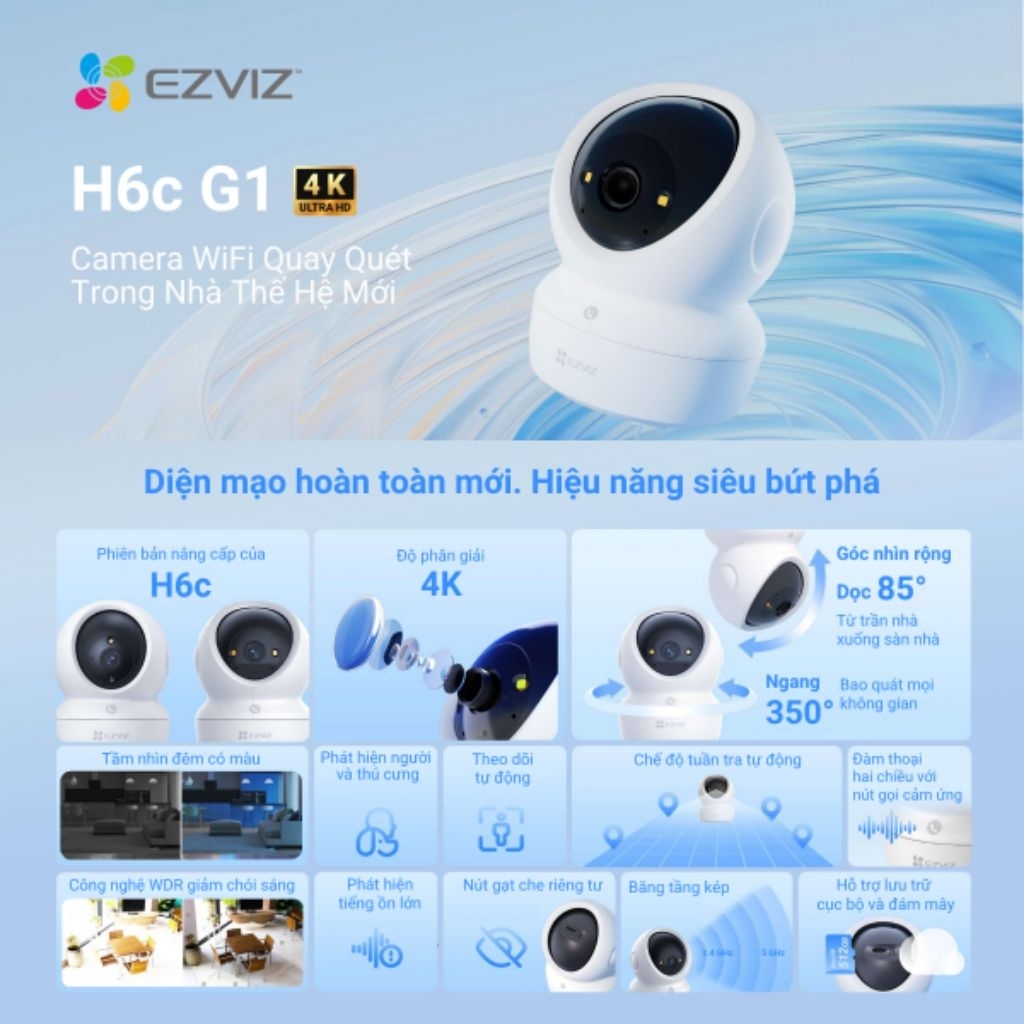 camera ezviz H6C G1 3K 5MP