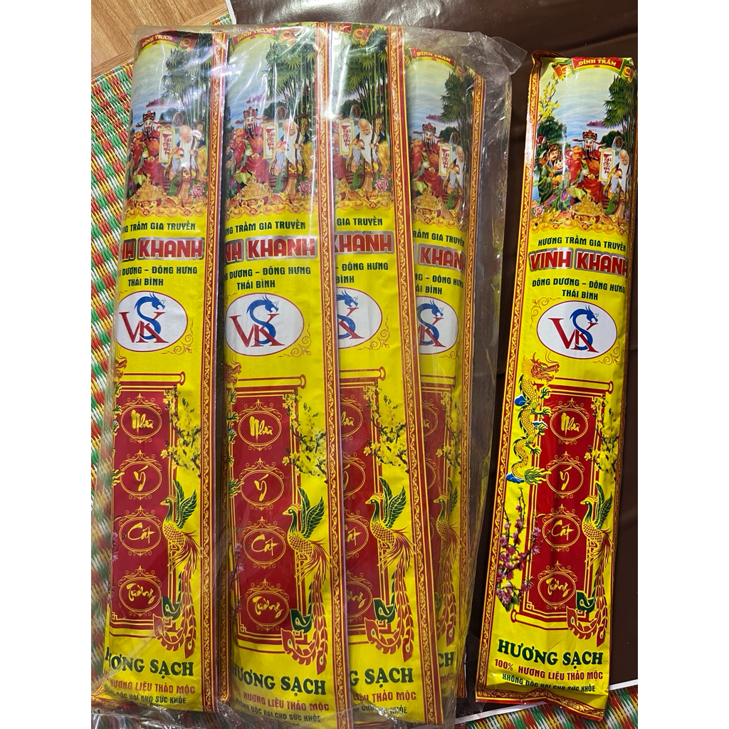 Nhang Bài Đặc Biệt Vinh Khanh - 100 lén hương bài nhà Vinh Khanh Thái Bình