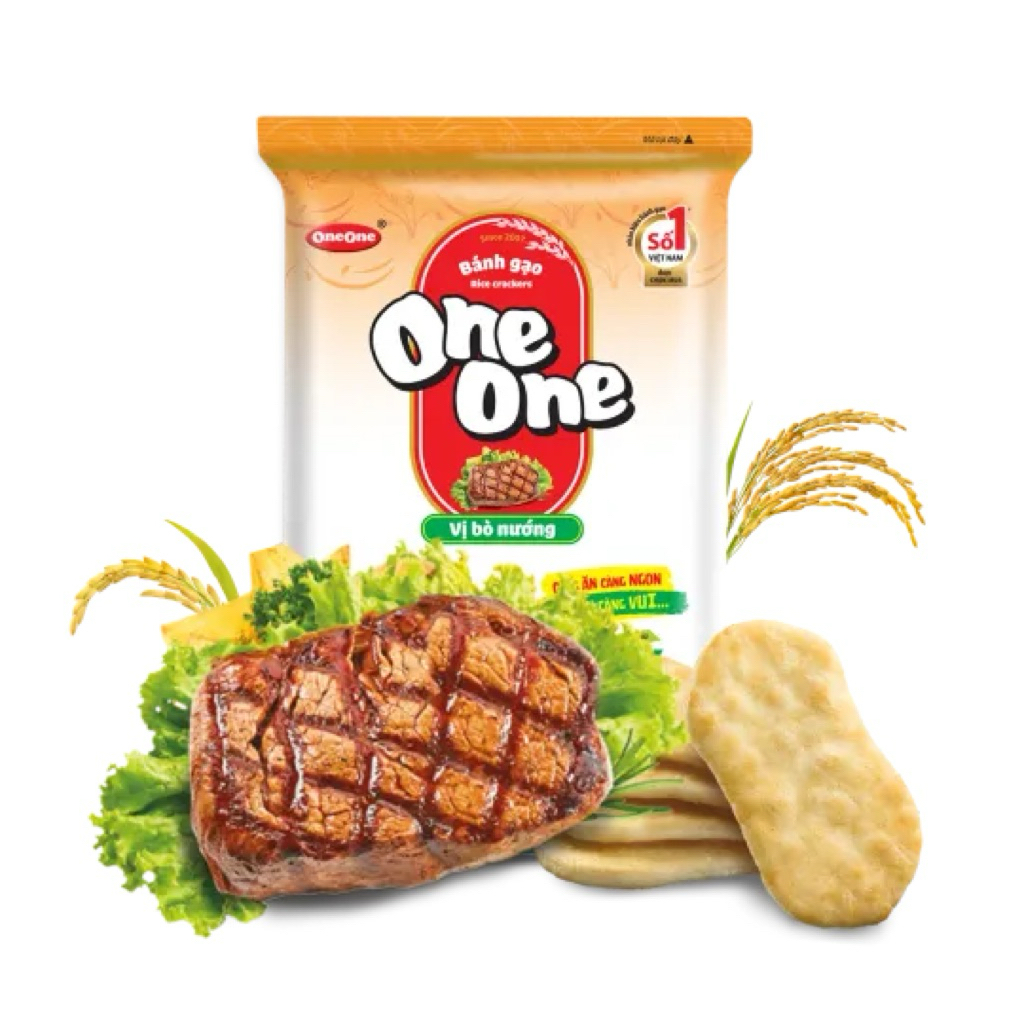 Bánh gạo One One vị bò nướng 150g