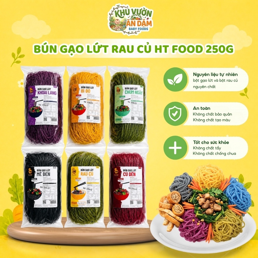 Bún Gạo Lứt Rau Củ HT Food 250g
