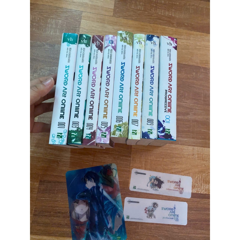 Combo 8q vở Sword Art Online + Progressive kèm phụ kiện - SAO