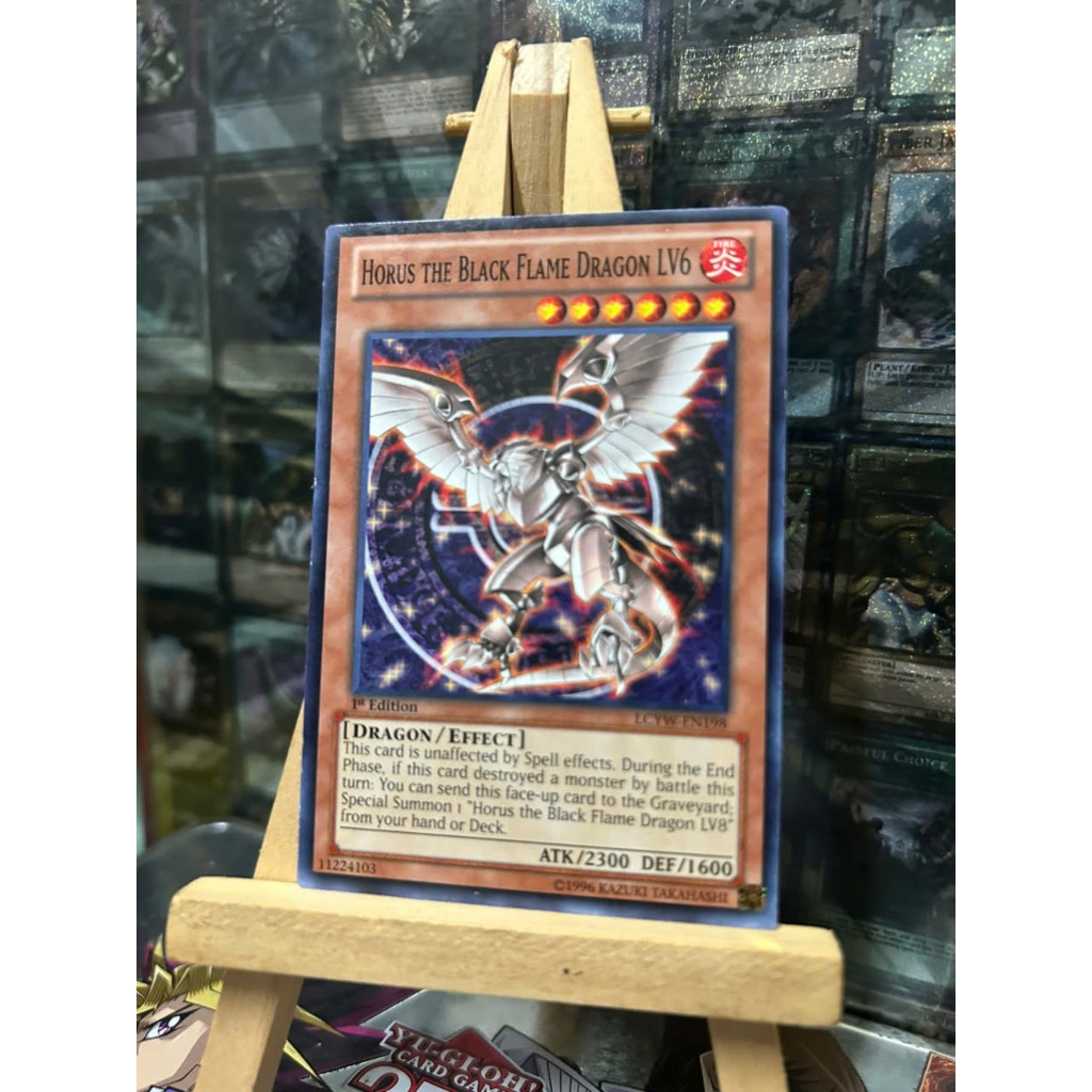 [ Đỗ Lạc 2 Yugioh ] Thẻ Bài Mint90 Yugioh Monster Horus the Black Flame Dragon LV6