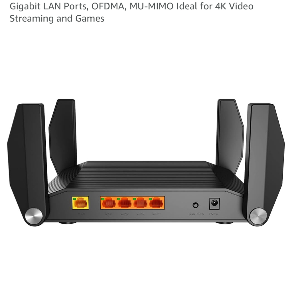 Router WiFi 6 ROCK AX3200 , 4 ăng ten, 2 băng tần 5G & 2.4G