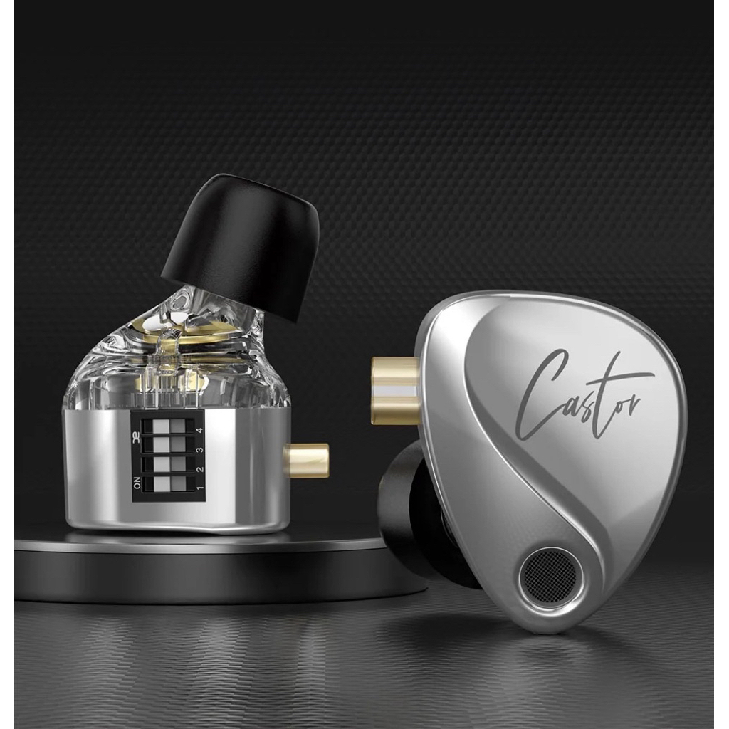 (Creed) Tai nghe nhét tai In Ear IEM KZ Castor | HiFi Gaming & Music 2 DD Balance, âm trầm sâu, khử 