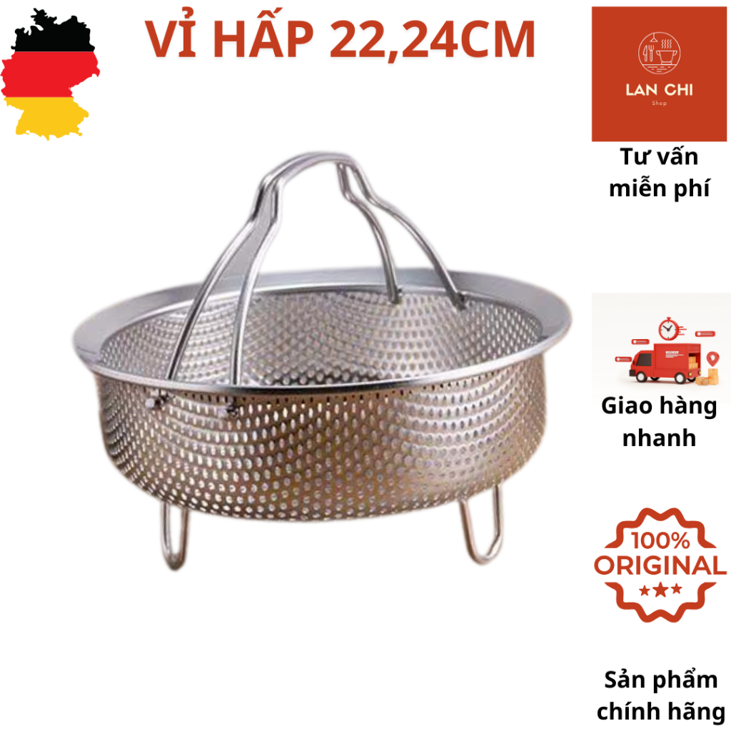Vỉ hấp inox, rổ hấp inox, khay hấp, rổ hấp đa năng, dụng cụ hấp, vỉ hấp thức ăn, rổ hấp chân cao