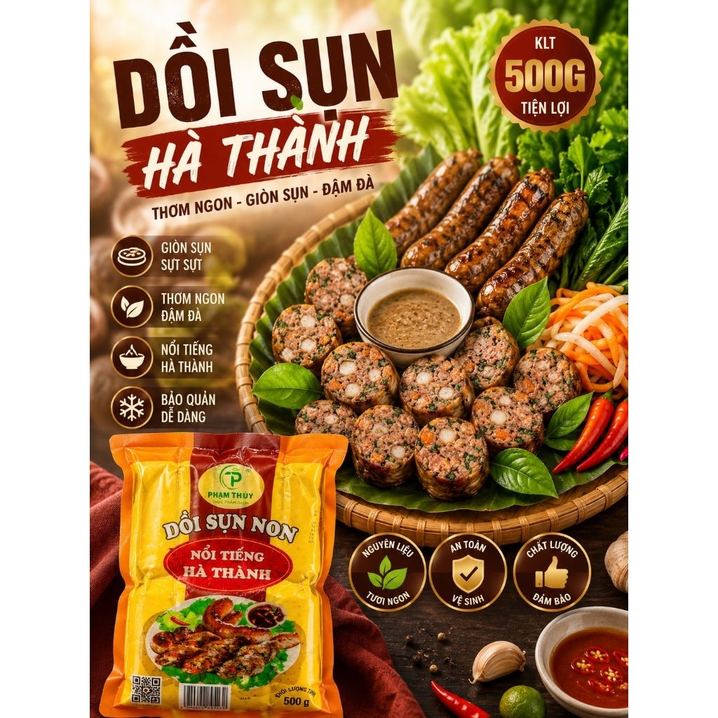 DỒI SỤN HÀ THÀNH túi 500g (giao hỏa tốc)