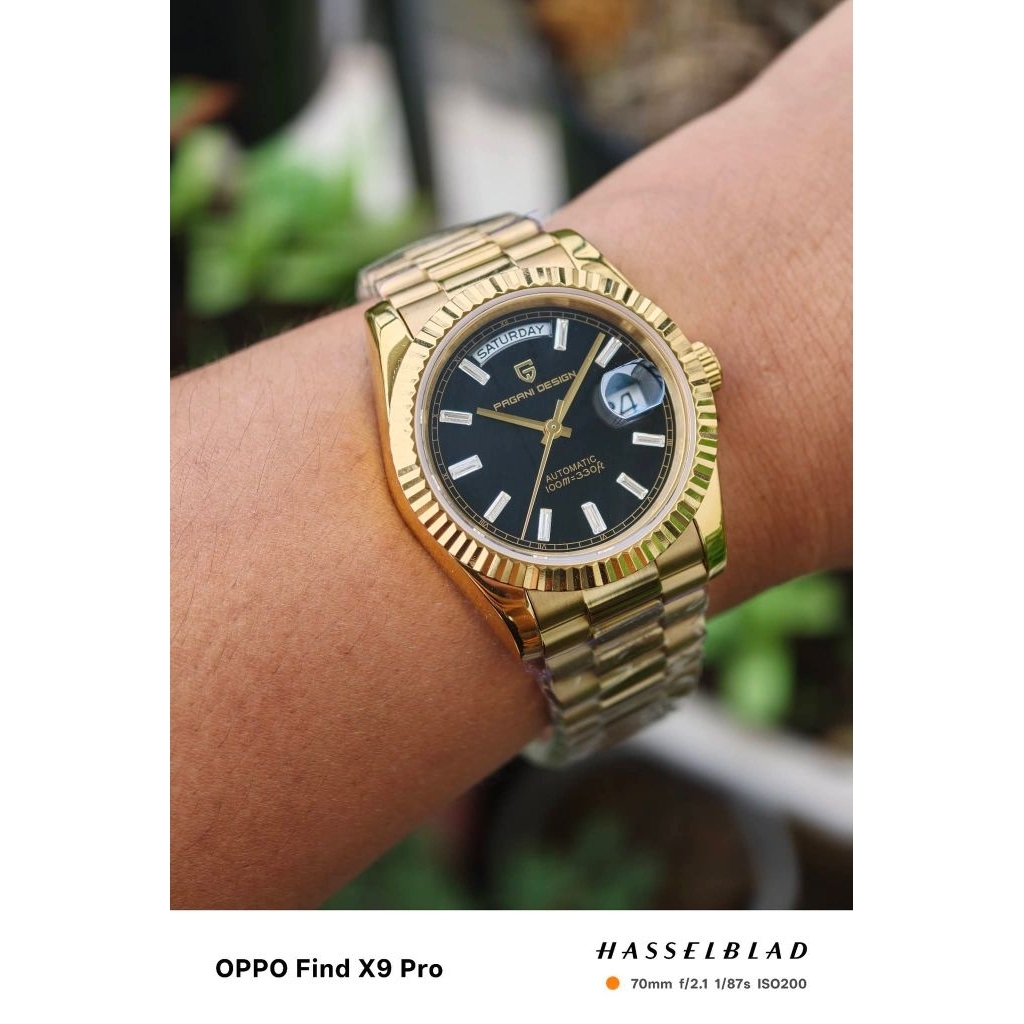 Đồng hồ Pagani Design dáng daydate cho nam