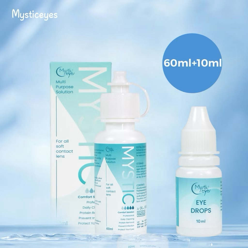 Nước ngâm & Nhỏ mắt Mystic Eyes chuyên dụng cho kính áp tròng