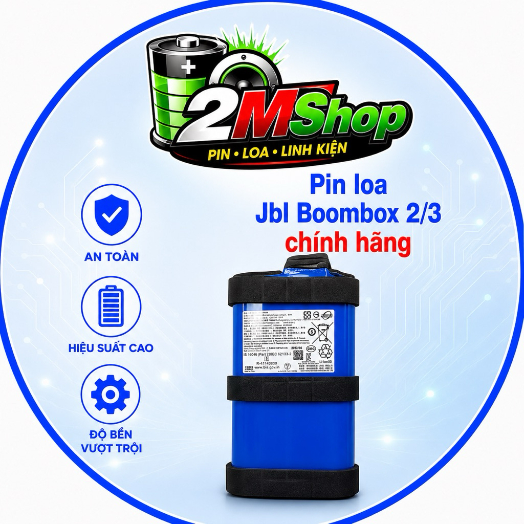 Battery jbl Boombox 2/3. dùng thay thế cho loa bluetooth Pin jbl Boombox 2/3