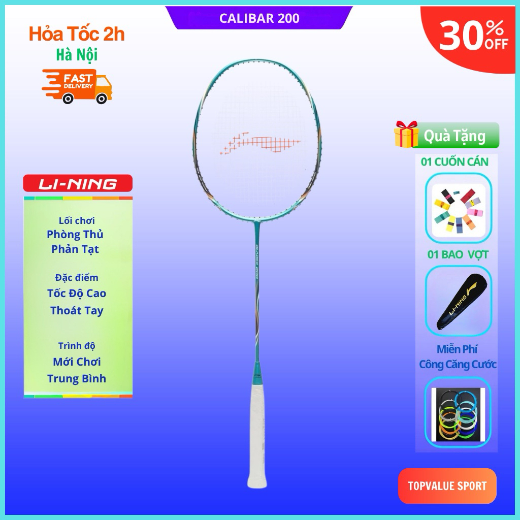 Vợt cầu lông Lining Bladex 200 4U Chính Hãng, sở hữu lối chơi phản công đẹp mắt, đũa vợt cứng giúp g