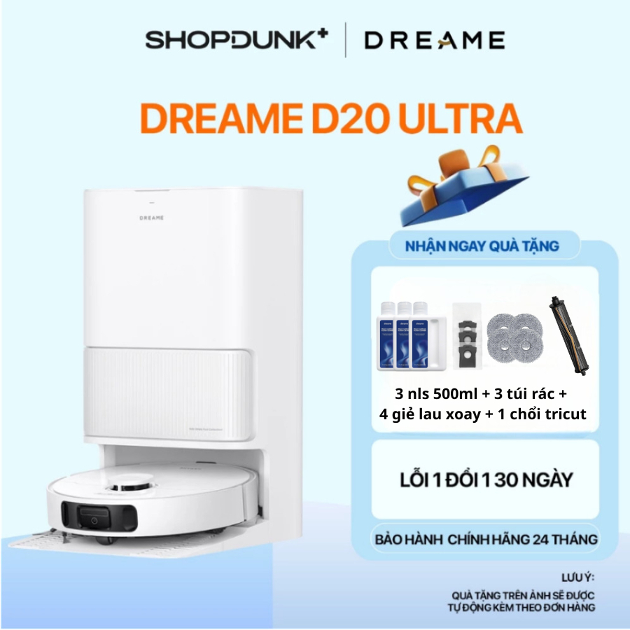 Robot Hút Bụi Lau Nhà Thông Minh Dreame D20 Ultra Chính Hãng | Bảo Hành 24 Tháng