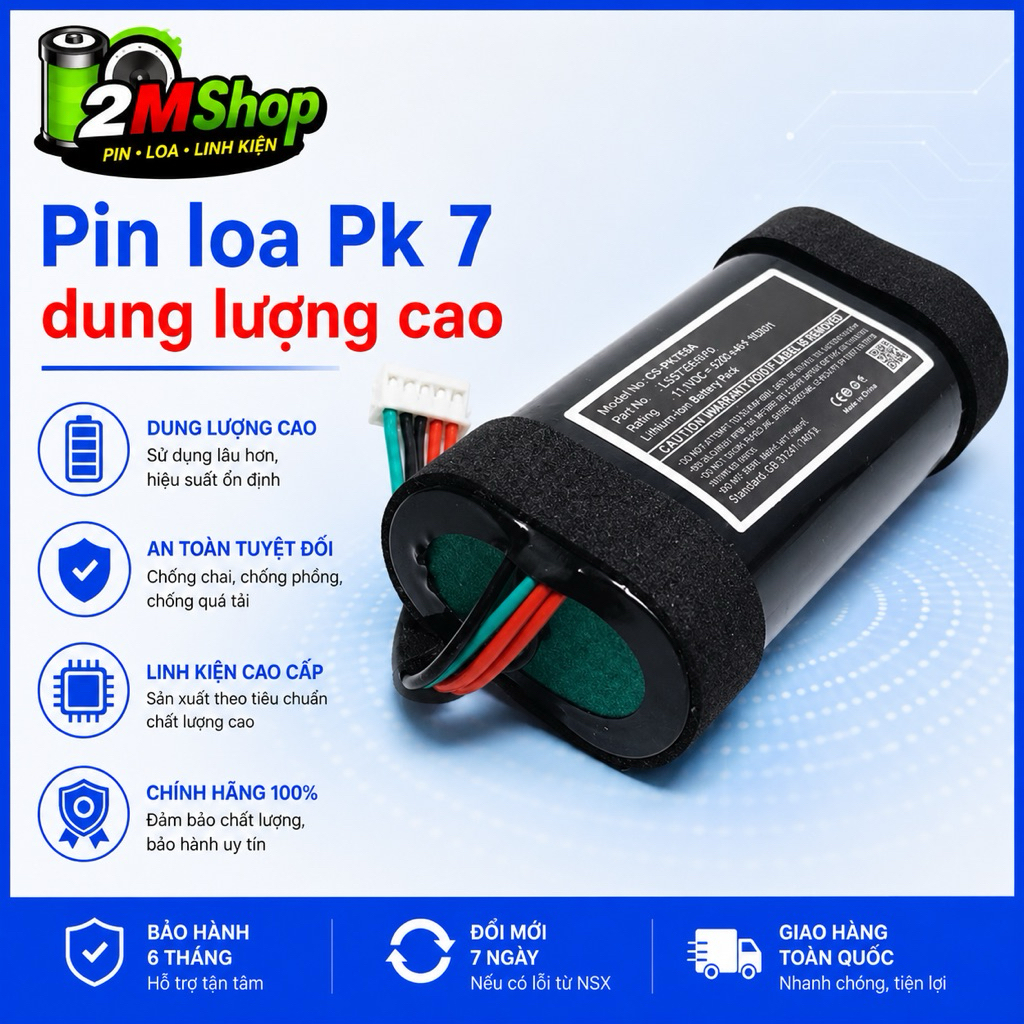 Battery Lg Pk5  . dùng thay thế cho loa bluetooth Pin Lg Pk5