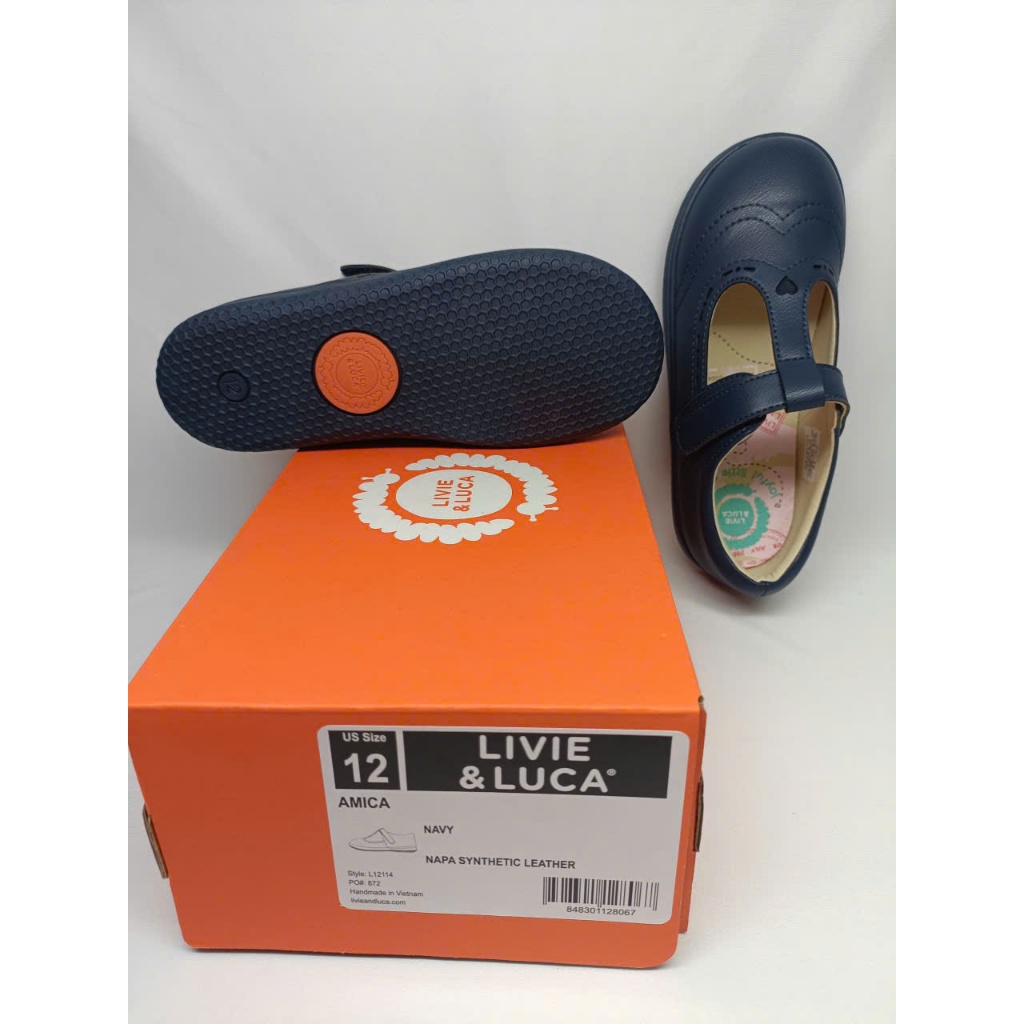 Giày Bé Gái LIVIE & LUCA Amica Navy - Giày Xuất Mỹ Chính Hãng Fullbox