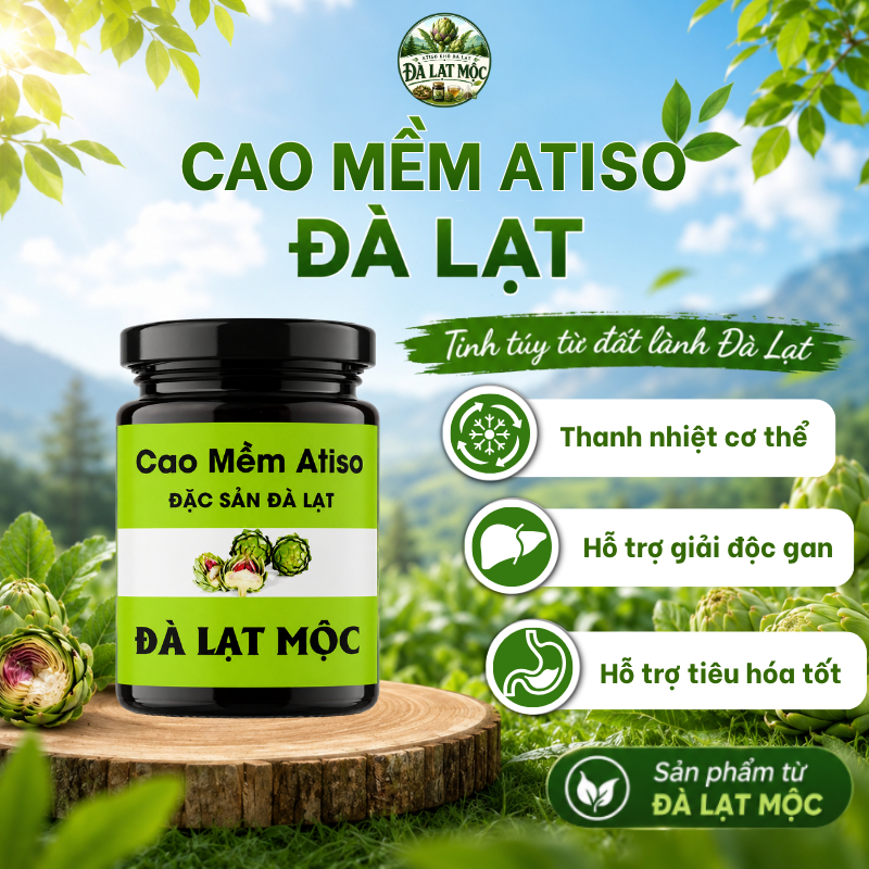 Cao Atiso Đà Lạt Nguyên Chất Từ Hoa Atiso – Thanh Nhiệt, Mát Gan, Hỗ Trợ Tiêu Hóa