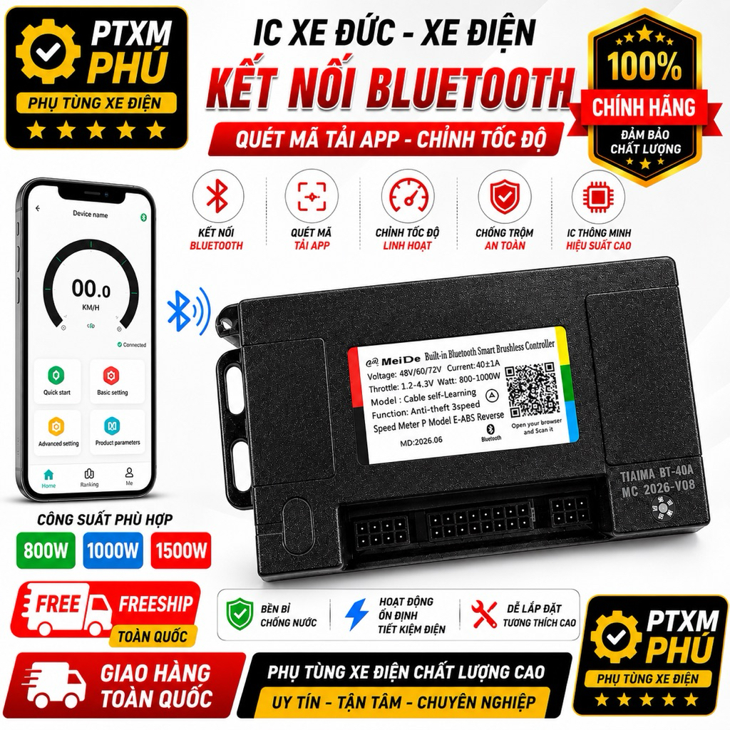 Ic B07 đúc mã mới Kết nối Bluetooth (quét mã tải app)