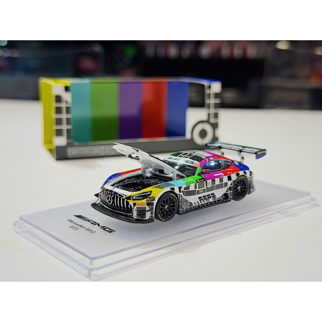 XE MÔ HÌNH MERCEDES BENZ AMG GT3,TỶ LỆ 1/64 KILO