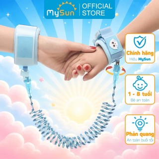 Dây đai dắt bé đi dạo chống lạc vòng đeo tay phản quảng có khóa an toàn cho trẻ em MySun NightLink
