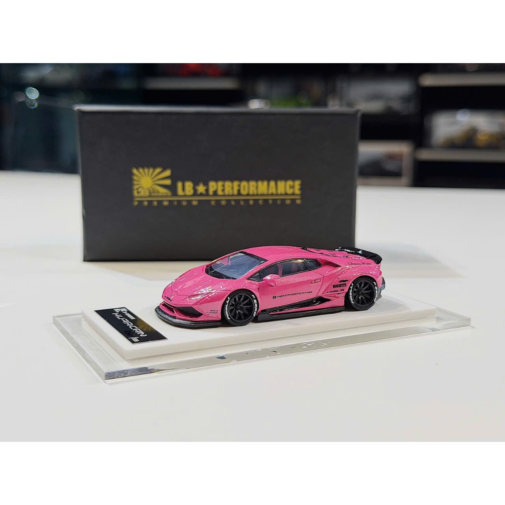 XE MÔ HÌNH LAMBORGHINI HURACAN LIBERTY WALK PINK,TỶ LỆ 1/64 LIBERTY WALK