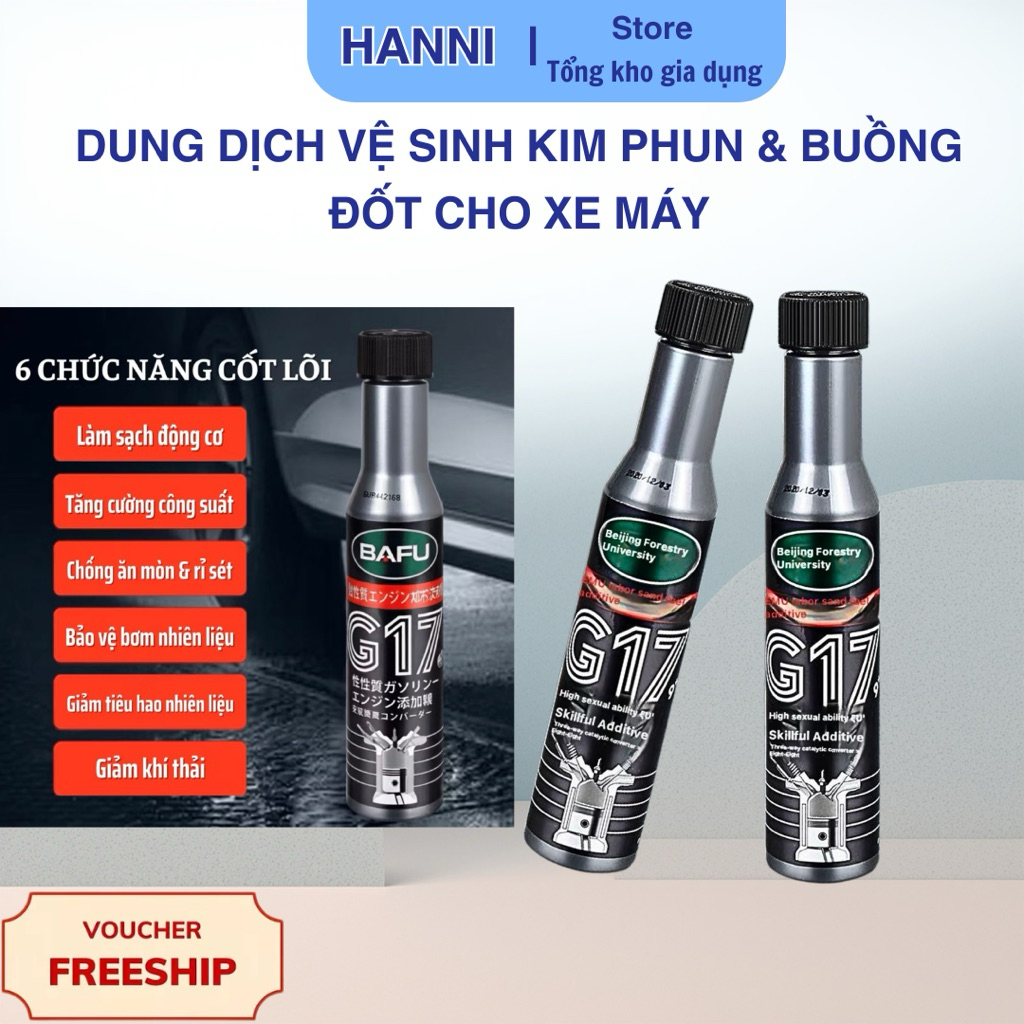 Dung Dịch Vệ Sinh Kim Phun & Buồng Đốt Cho Xe Máy - Chăm Sóc Hệ Thống Nhiên Liệu