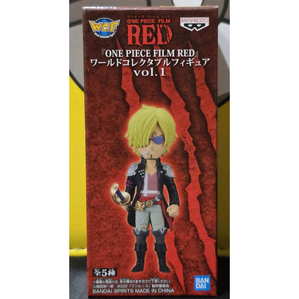 Mô hình PVC WCF chính hãng Bandai Nhật Bản One Piece Film Red Vol 1 02 Sanji