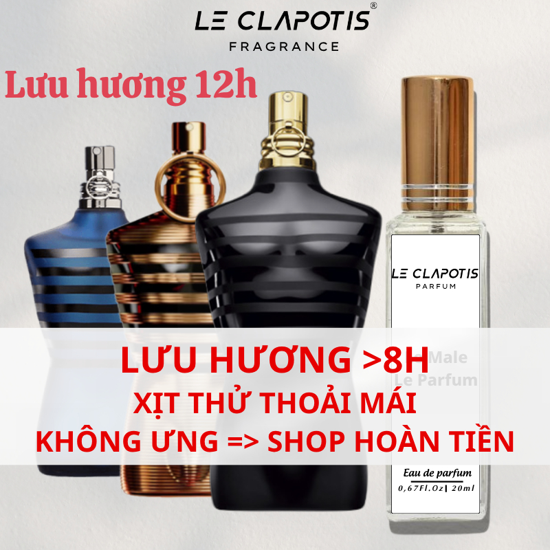 Le Male Le Parfum / Ultra Male / Le Male Elixir 30ml Lưu Hương Cực Lâu >12h Tỏa Hương xa