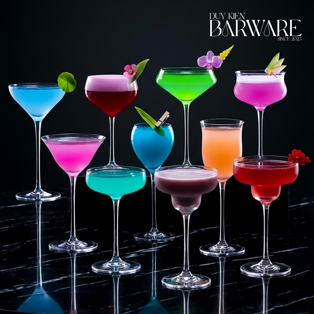 20+ Mẫu ly cocktail chân cao - Coupe, Margarita, Martini ,Champage... - Cocktail glass - Duy Kien Ba